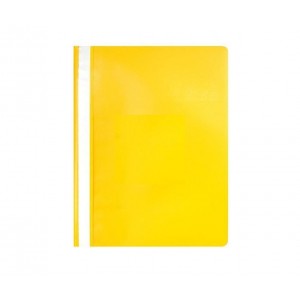 Segtuvėlis A4 skaidriu viršeliu geltonas